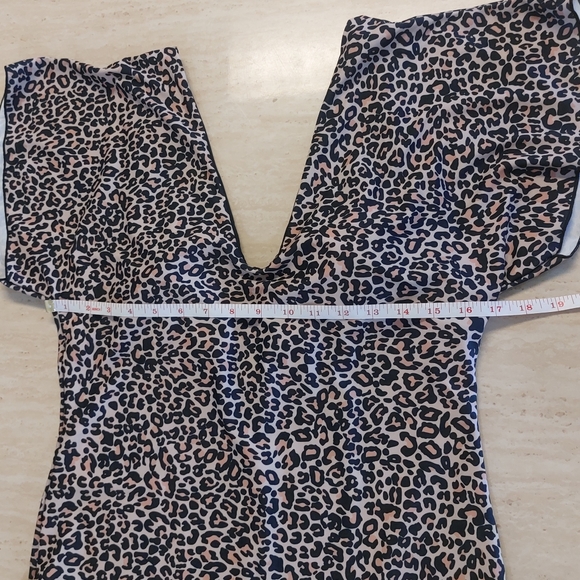 Byinns Leopard Cheetah Animal Print One Piece Swimsuit Bathing Suit XL - Picture 9 of 10